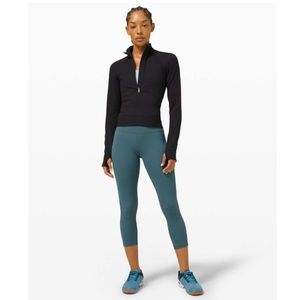 8 / NWOT Lululemon Pace Rival High-Rise Crop 22" Desert Teal